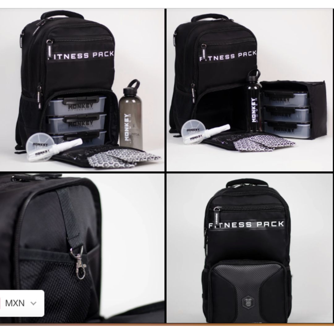 Mochila fitness pack negra