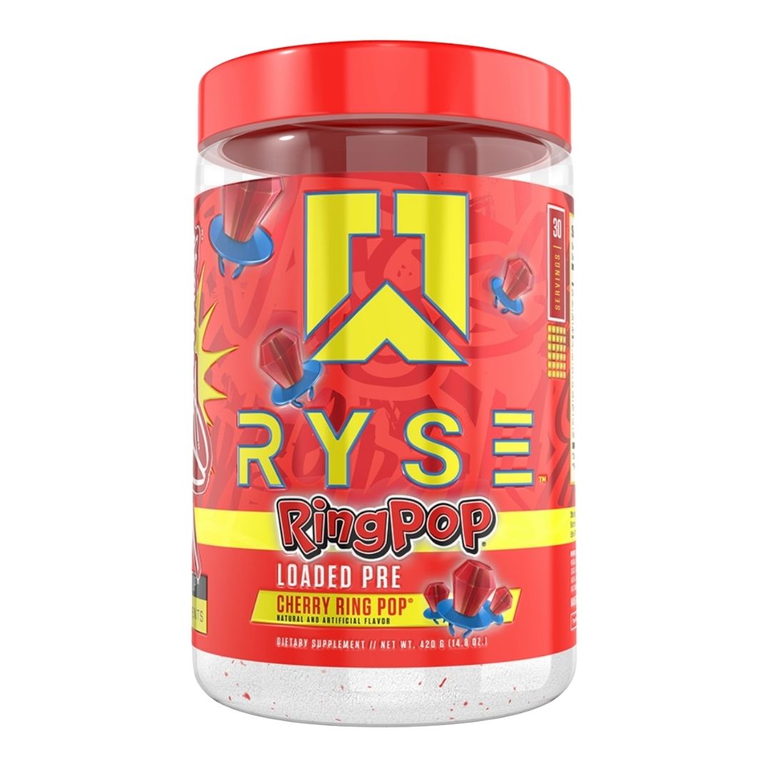 Ryse preworkout ring pop loaded cherry