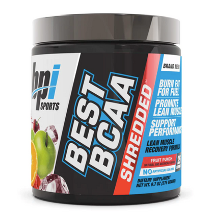 BPI Best BCAA shredded, fruit punch (25 serv)