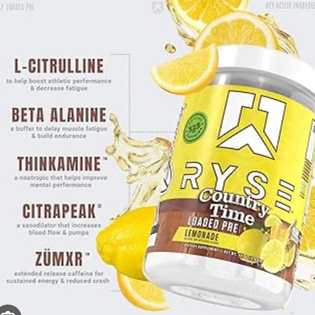 Ryse loaded pre 30 serv country time lemonade