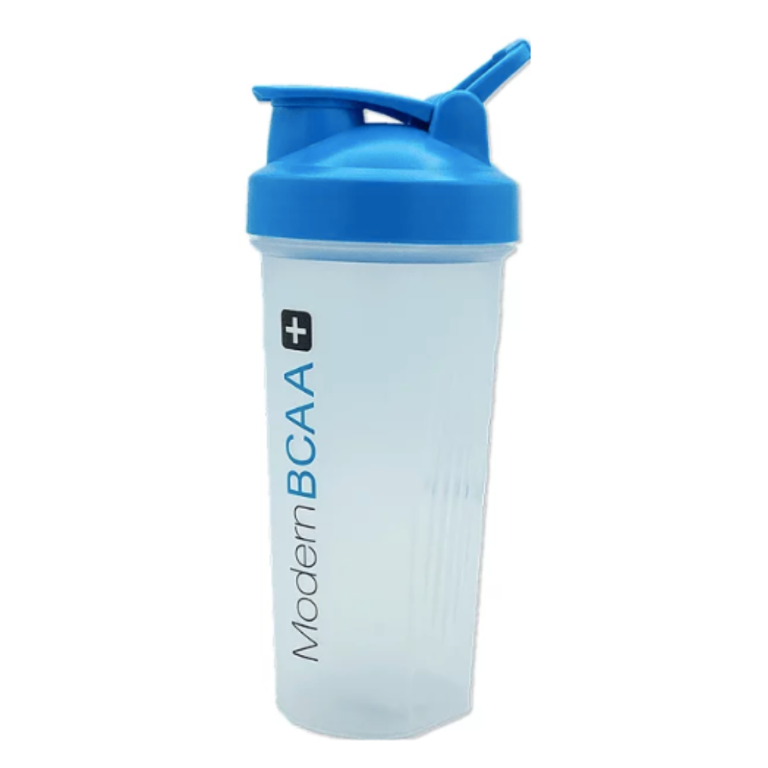 USP modern bcaa shaker, agitador metalico tapa azul (20 oz)