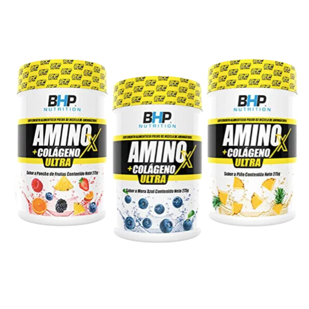 BHP Amino X + colageno ultra uva (25 serv)